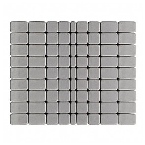 Тротуарная плитка вибропрессованная КЛАССИКО | Серый | 115х115х60 | BRAER